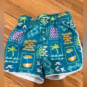 Cat & Jack Green Toddler Boy Bathing Suit 4T Like New